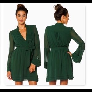 Love Richie Cream Bell Long Sleeve Dress